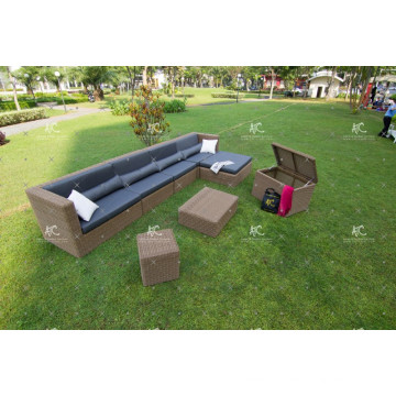 Impressive Design Sectional Patio Garden Sofa Set Wicker Furniture